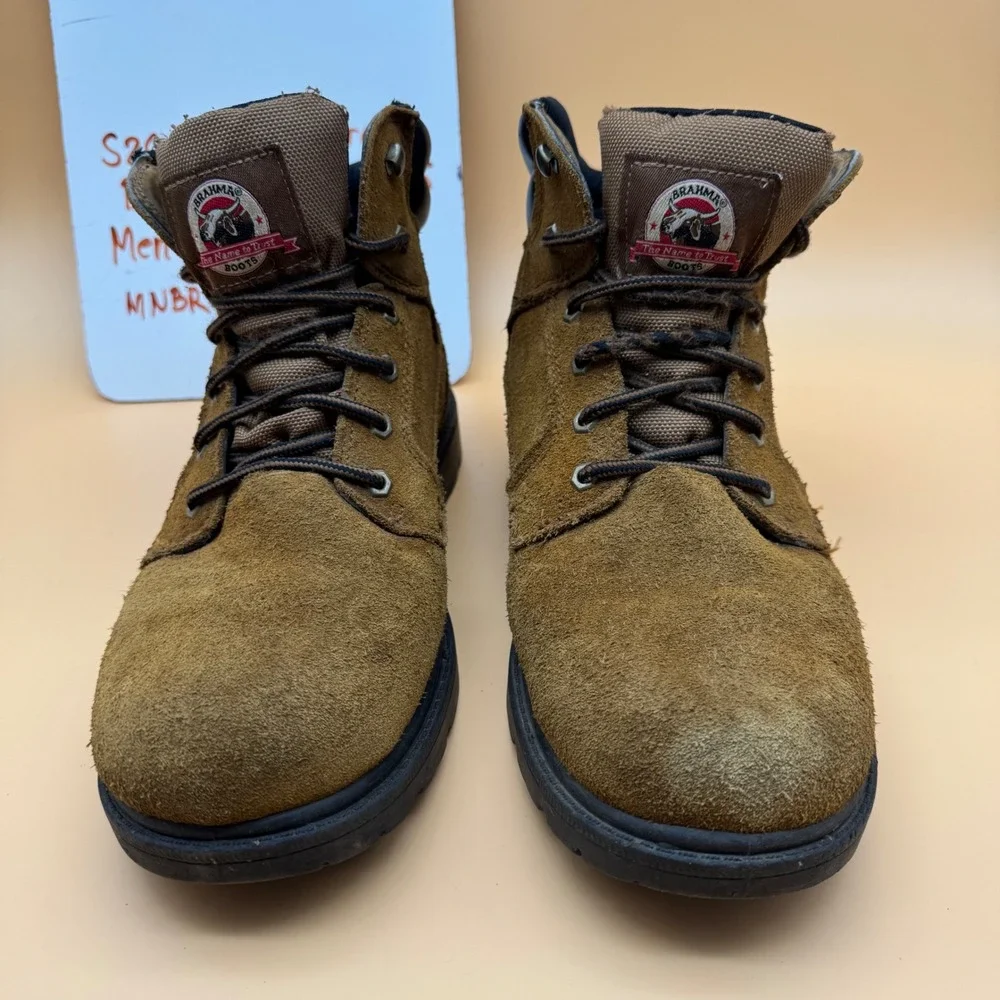 Brahma Boots Waterproof Suede Leather Lace‎ Up Work Boots Mens 13W oil resistant